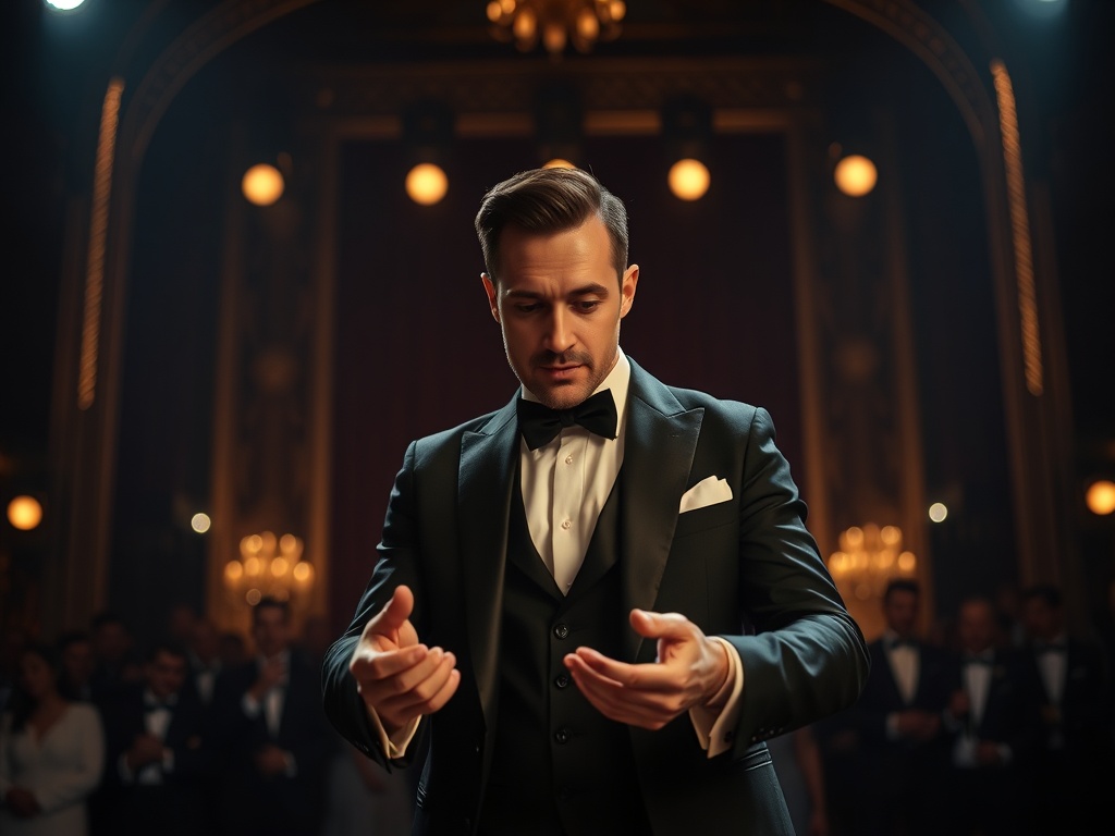 Awards night magician concept image – hero visual