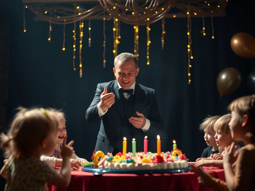 Children’s birthday magician concept image – hero visual